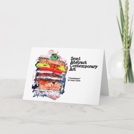 チーズバーガー#170229 ノートカード (正面)