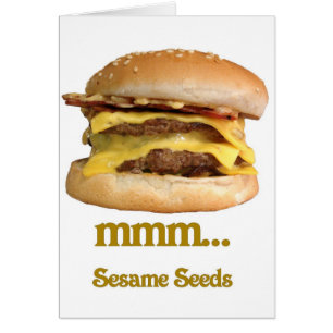 チーズバーガー- mmm…ゴマ
