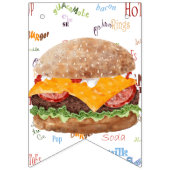 チーズバーガーBBQグリルファストフード バンティングフラッグ (第3の旗)