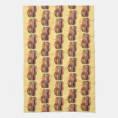 チーズバーガーBurgerハンバーガースライダーバーパブ キッチンタオル (縦)