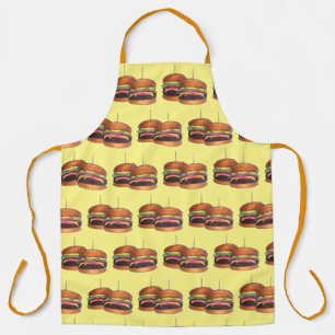 チーズバーガーBurgerハンバーガースライダーバーフードアプリ エプロン