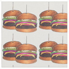チーズバーガーBurgerハンバーガースライダーバーフードアプリ ファブリック