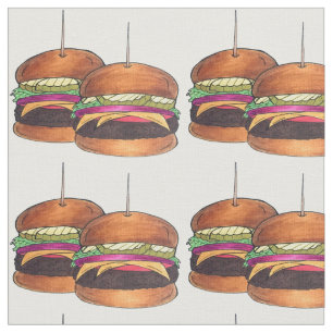 チーズバーガーBurgerハンバーガースライダーバーフードアプリ ファブリック