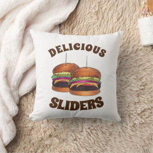 チーズバーガーBurgerハンバーガースライダーバー食品 クッション