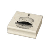 チーズバーガーHamburger Cheese Burger Bun ラバースタンプ (スタンプ)