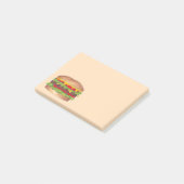 チーズバーガーHamburger Cheeseburger Fast Food ポストイット (アングル)