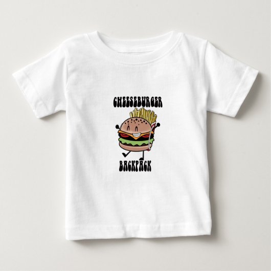 チーズバーガーTシャツ ベビーTシャツ (正面)