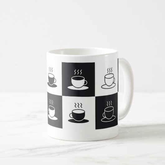 チーズパターンコーヒーマグ コーヒーマグカップ (正面右)