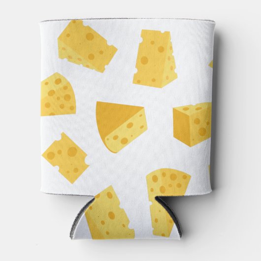 チーズパターン印刷クーラーボックス 缶クーラー (正面)