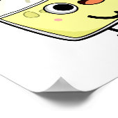 チーズパンおもしろいをカールしたい ポスター (角)