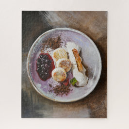 チーズパンケーキとベリー – グルメ食品 ジグソーパズル