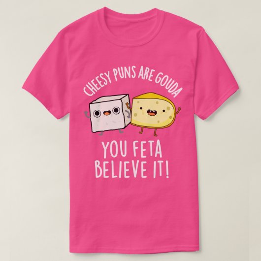チーズパンズゴーダ信じよ可愛いチェ Tシャツ (デザイン正面)