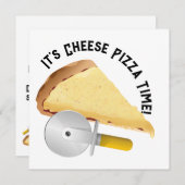 チーズピザの日 招待状 (正面/裏面)