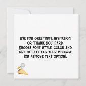 チーズピザの日 招待状 (裏面)