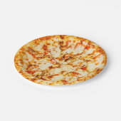 チーズピザパーティー紙プレート ペーパープレート (アングル)
