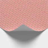 チーズピザペローニ肉スライス溶融ハート ラッピングペーパー (角)