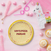 チーズピパーソナライズされたザパーラーピッツェリアパーティー ペーパープレート (パーティー)
