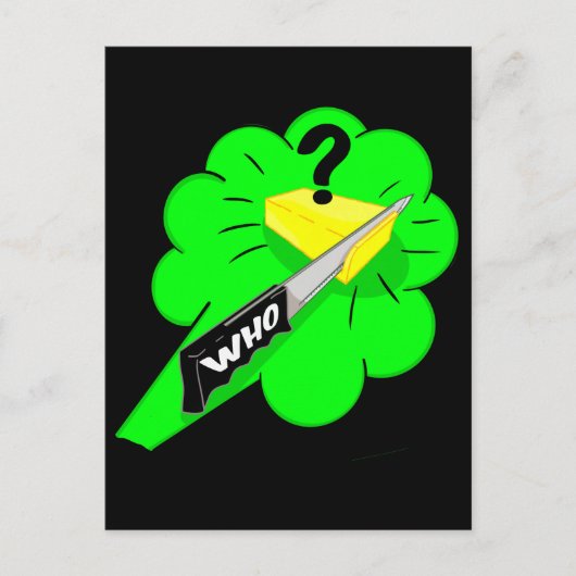 チーズファルトスラングを切る ポストカード (正面)