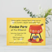 チーズフォンデュパーティの招待状 招待状 (スタンド正面)