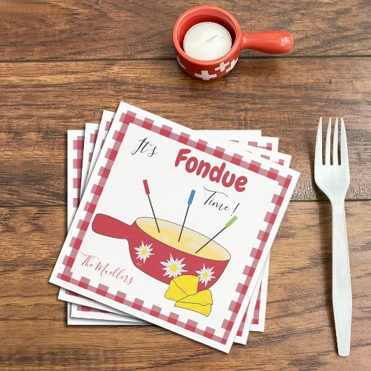 チーズフォンデュパーティー紙ナプキンス スタンダードランチョンナプキン