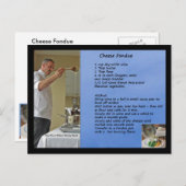 チーズフォンデュレシピフォンデュ ポストカード (正面/裏面)