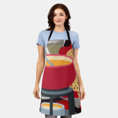 チーズフォンデュ エプロン (着用した状態)