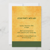 チーズフットボールビールウィスコンシン 招待状 (裏面)