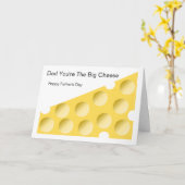 チーズフパーソナライズされたァ父のデイカード カード (黄色い花)