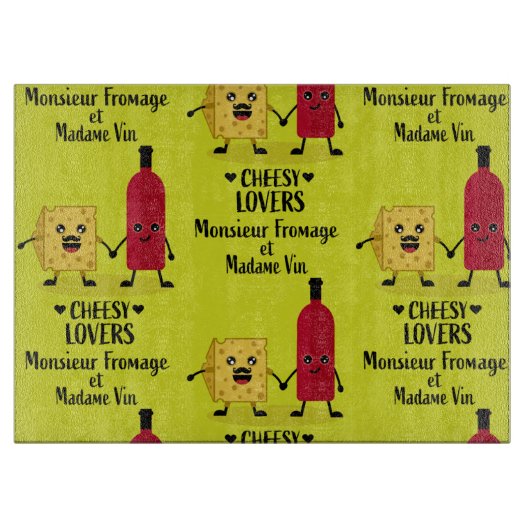 チーズフランスのとワインの贈り物 カッティングボード (正面)
