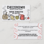 チーズフルーツワインシェフケータリング名刺 名刺 (正面/裏面)
