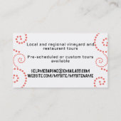 チーズフルーツワインシェフケータリング名刺 名刺 (裏面)