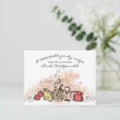 チーズフルーツワインディナーパーティーレシピカード ポストカード (スタンド正面)