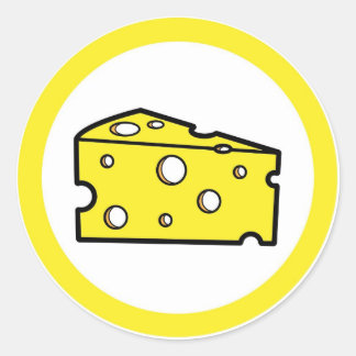 チーズフレーバーサークルシールのラベル ラウンドシール