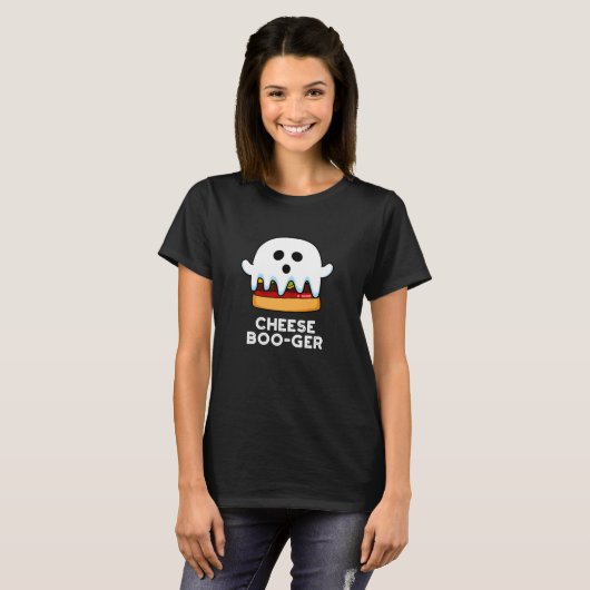 チーズブガーおもしろい幽霊プンダークBG Tシャツ (正面フル)