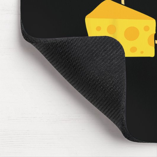 チーズブラコスチュームかわいい簡単フードハロウィーンギフト マウスパッド (コーナー)