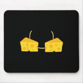 チーズブラコスチュームかわいい簡単フードハロウィーンギフト マウスパッド (正面)