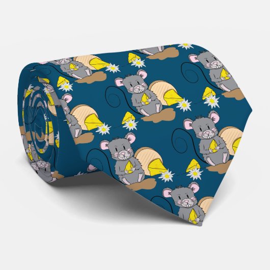 チーズブルーの海タイの漫画のクールパパ ネクタイ (ロール)