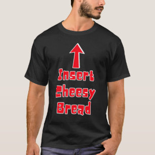 チーズブレッドを指差す矢印の食べるポインタ Tシャツ