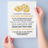 チーズブロック，チーズモ広告ンガー チラシ (手)