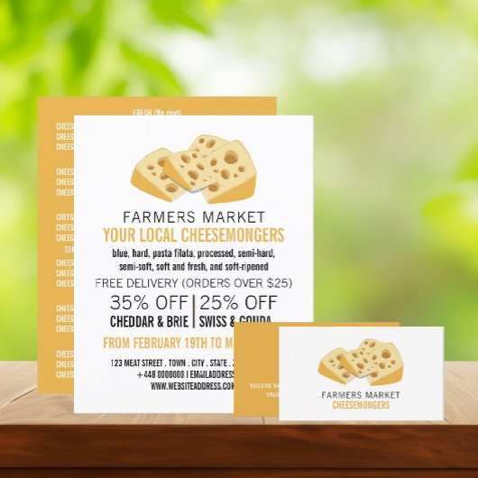 チーズブロック，チーズモ広告ンガー チラシ