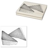 チーズブーレカスセイボリーパストリー焼いた自家製バイ ラバースタンプ (押印)