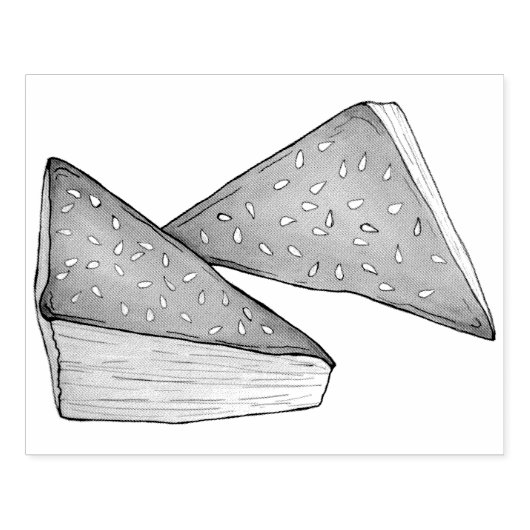 チーズブーレカスセイボリーパストリー焼いた自家製バイ ラバースタンプ (インプリント)