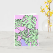 チーズプラントのグリーティングカード。プラントカード カード (黄色い花)