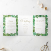 チーズプラント三つ折り文字折り招待状 三つ折り招待状 (内部)