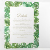 チーズプラント三つ折り文字折り招待状 三つ折り招待状 (内部最初)