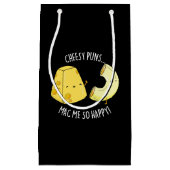 チーズプンスMac私はとてもおもしろい幸せな食べ物プンダークBG スモールペーパーバッグ (正面)