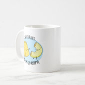 チーズプンスMac私はとても幸せおもしろいなフードプン コーヒーマグカップ (正面左)