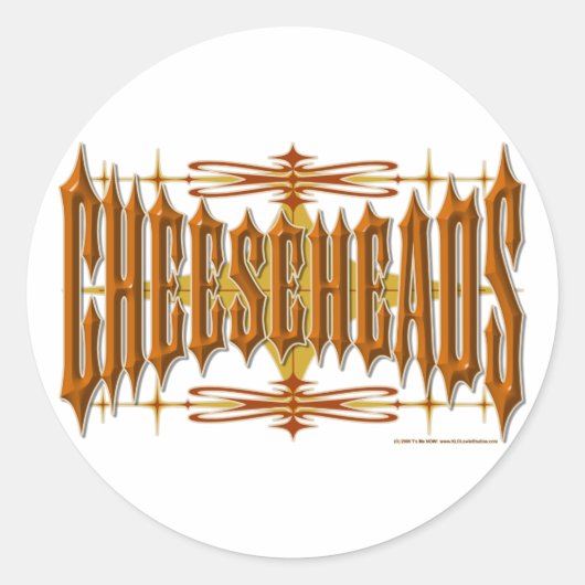 チーズヘッズメタル ラウンドシール (正面)