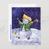 チーズヘッドクリスマスの郵便はがき シーズンポストカード (正面/裏面)