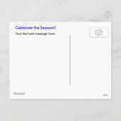 チーズヘッドクリスマスの郵便はがき シーズンポストカード (裏面)